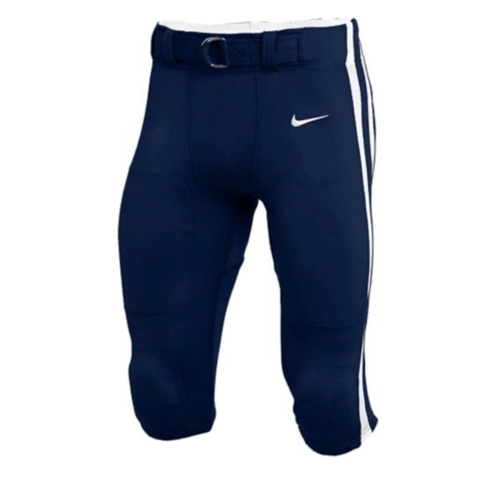 Nike Dark Blue Athletic Pants with White Stripe